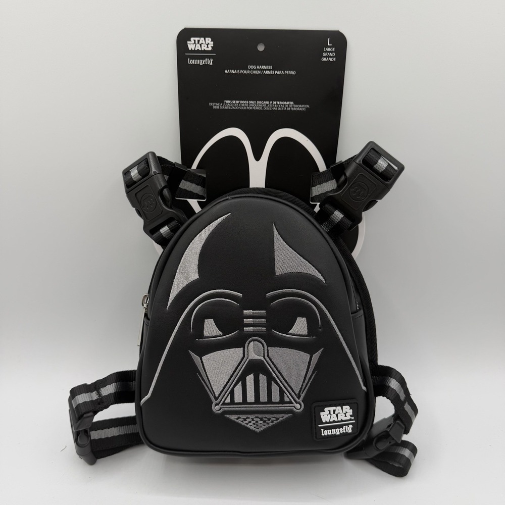 Loungefly Star Wars Darth Vader Mini Backpack Cosplay Dog Harness - L Large